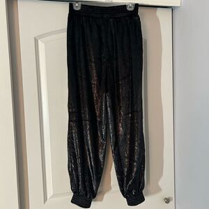 7 For All Mankind Black Reflective Pants